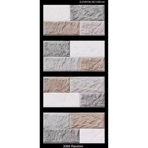 300x600mm Glazed Ceramic <b>Wall</b> Tiles Elevation Pattern New 12x24 Design for Home Exterior Outdoor Use Porcelain for Hall Bathroom - Product Image 2