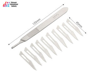 มีดผ่าตัดสแตนเลสใช้ซ้ำได้ผ่านการรับรอง CE สำหรับมืออาชีพทางการแพทย์ทนทาน - Product Image 4