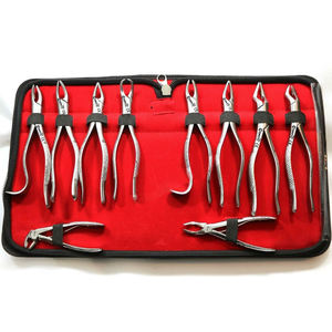 Venta caliente 10 fórceps de extracción de acero inoxidable alemán Extra-Strength Manual CE & ISO certificado para cirugía dental oral - Product Image 1