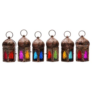 Lanterne marocaine écologique, durable, en matériaux personnalisés, résistante aux intempéries, impression numérique 1 couleur, bougie décorative, maison arabe - Product Image 4