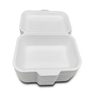 Contenitore per Pranzo Usa e Getta a Forma di Conchiglia 9x8'' - Product Image 1