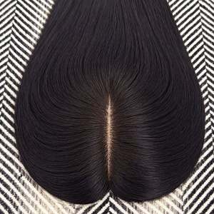 ท็อปเปอร์ผมแท้บราซิลแบบเรมี่ โมโนท็อป สีดำธรรมชาติ # 1B ลองก์ลอง - Product Image 2
