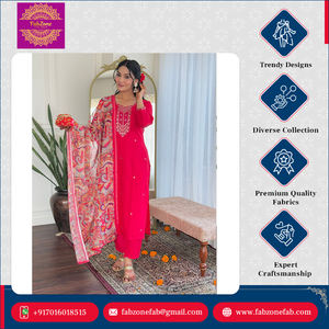 Ensemble Kurti Dupatta pour occasions spéciales, vêtements ethniques indiens, design unique, viscose rayonne pure, broderie de séquence, haute qualité - Product Image 6