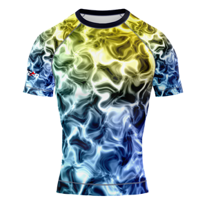 เสื้อมวยปล้ำ MMA แบบป้องกันผื่นสำหรับผู้ชายน้ำหนักเบา2025-26ระบายอากาศได้ดีโลโก้ออกแบบได้ตามต้องการ - Product Image 5