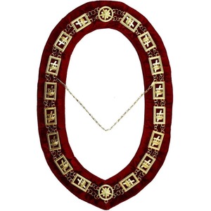 Collier en chaîne d'arche royale maçonnique de conception personnalisée OEM Collier en chaîne maçonnique de conception de haute qualité personnalisé - Product Image 2