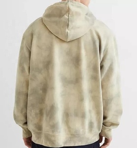 Sudadera con capucha y sudaderas de talla grande personalizada para hombre con tinte de corbata y técnicas de teñido liso Chándal de invierno con logotipo personalizado - Product Image 3