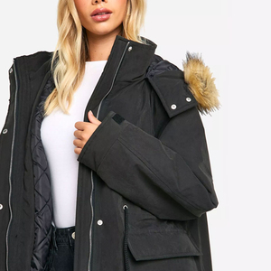Parka d'hiver pour femme avec fermeture éclair, design imperméable, matériaux isolants légers pour une chaleur toute la journée et un look tendance - Product Image 6