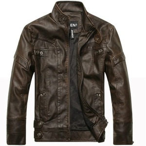 Fashion Wear Black Jacket Designer 2025 Customizable Men's Leather Jackets Breathable High Quality Material Men Leather Jackets - Product Image 1