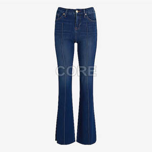 2025 Hot Sale <b>Women's</b> Flared <b>Jeans</b> Pants Latest Design New Casual Wear <b>Women's</b> Flared <b>Jeans</b> Pants - Product Image 1