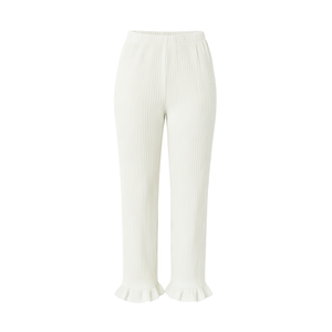 Pantalon large d'hiver en tricot côtelé coupe décontractée pour femme, coupe ample, ourlet festonné, coupe décontractée, de haute qualité, écologique et coupe-vent - Product Image 1