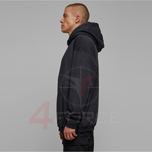 Sudadera con Capucha para Hombre, Lavado Ácido, 500GSM, Felpa de Algodón, Talla Grande, Sudadera Holgada, Fabricante de Ropa Urbana, Etiqueta Privada OEM, Personalizable - Product Image 2