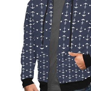 Jersey de manga larga para hombre, sudadera con capucha con estampado DTF a todo color, ropa de gimnasio de algodón 100%, ropa de calle de invierno - Product Image 5