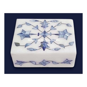 Customized Design Handmade Marble Inlaid <b>Box</b> With MOP Material Inlay Work For Home Decoration and Jewelry Gifts Item - Product Image 3