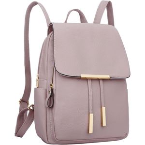 Women genuine leather backpack premium European style everyday travel work bag minimalist <b>design</b> luxury ladies backpack - Product Image 5