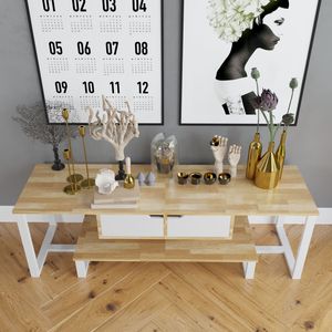 SFKTV007-ดีไซน์มินิมอลลิสต์ เค ทีวี โครงเหล็กไม้และยาง 140x40x45 ซม. - Product Image 4