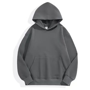 2024 personnalisé 420gsm épais 100% coton polaire hommes à capuche coupe régulière col montant solide 3D hiver sans ficelle automne - Product Image 6