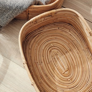 Juego de 3 Cestas de Mimbre Hechas a Mano, Cesta de Almacenamiento Ecológica, Venta al por Mayor, Hecho en Vietnam - Product Image 3