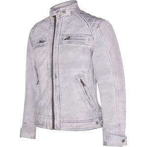 แจ็กเก็ตหนังผู้ชายดีไซน์ตามสั่งใหม่2025แจ็กเก็ตหนังแท้สำหรับฤดูหนาวสไตล์สตรีทระบายอากาศได้ดีเป็นมิตรกับสิ่งแวดล้อมสีพื้นขนาด XS - Product Image 3