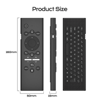 G71S PRO Télécommande Smart TV pour Samsung Android TV Recherche vocale Touches rétroéclairées Gyroscope Motion Rechargeable IR Learning Air Mouse
