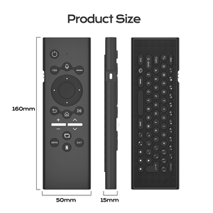 G71S PRO Télécommande Smart <span class=keywords><strong>TV</strong></span> pour <span class=keywords><strong>Samsung</strong></span> Android <span class=keywords><strong>TV</strong></span> Recherche vocale Touches rétroéclairées Gyroscope Motion Rechargeable IR Learning Air Mouse - Product Image 5
