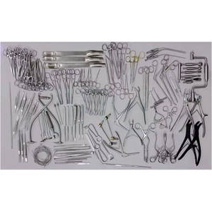 Ensemble de craniotomie 133 pièces pour la neurochirurgie, instruments en acier inoxydable - Product Image 1
