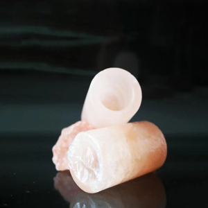 แก้วใส่เกลือหิมาลายันสีชมพูออกแบบได้ตามต้องการงานฝีมือจากธรรมชาติพร้อมภาชนะใส่เครื่องดื่มแบบหยาบขายส่ง - Product Image 6