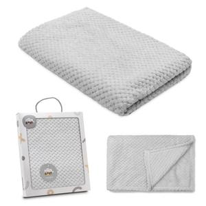 Manta gris Popcorn de 80x110 cm - Product Image 1