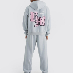 Custom Tracksuit for Men Hoodie Sets Organic Cotton Hoodie Sweat Suit Custom Joggers Set Men Tracksuit Set - Product Image 2