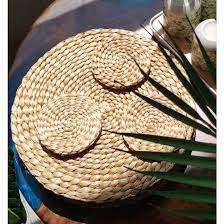 Mantel Individual de jacinto de agua duradero, elegancia rústica, sostenible y atemporal, perfecto para el comedor diario y la decoración de interiores - Product Image 3