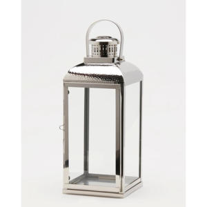 Portavelas de acero inoxidable martillado al por mayor, candelabros clásicos hechos a mano, diseño de tarro de linterna para bodas en casa - Product Image 1