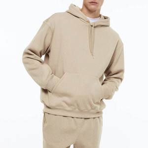 Sweat à capuche unisexe en coton coupe ample toutes saisons 2025, style streetwear décontracté avec poche kangourou, en polaire longue pour l'hiver - Product Image 4