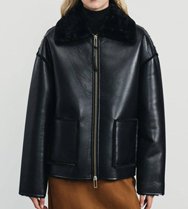 Chaqueta Corta Acolchada de Mujer Más Popular del 2025, Talla XL, Manga Larga, Transpirable, de Algodón Acolchado, con Cierre Completo y Ribete de Piel, para Otoño - Product Image 6