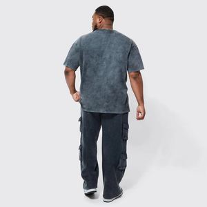 T-shirt surdimensionné vintage délavé à l'acide pour homme T-shirt en coton avec impression personnalisée par OVERSEAS SPORTS - Product Image 4