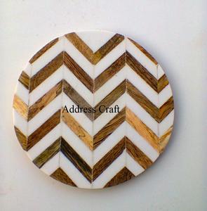 Sous-verres en bois et résine écologiques, accessoires de table, vaisselle, sous-verres à boire, sous-verres modernes pour la maison, sous-verres pour tasses à thé, sets de table - Product Image 3