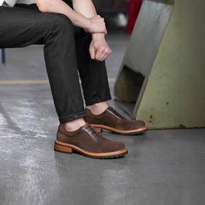 Chaussures habillées en cuir pleine fleur pour hommes – Style élégant pour le bureau et les occasions formelles - Product Image 1