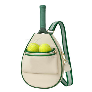 Bolsa de Raqueta de Pádel de Cuero Genuino de Alta Calidad, Diseño Ligero, con Múltiples Bolsillos, Impermeable, Capacidad de 30-40L, Cierre Resistente - Product Image 6