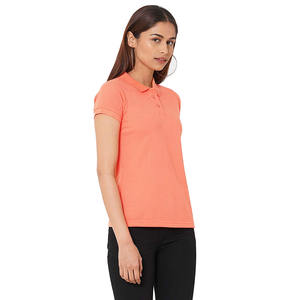 Polos de tela de algodón para niñas, camisetas personalizadas con cuello vuelto - Product Image 3