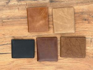 Portefeuille à deux volets en cuir de vache véritable 100% de qualité supérieure avec pochette à monnaie au prix d'usine - Product Image 5