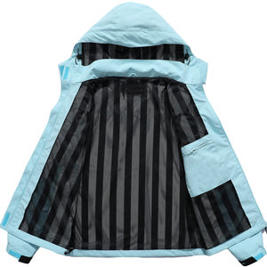 Nueva moda 2025 chaquetas al aire libre rompevientos con capucha impermeable manga larga cremallera frontal chaquetas Softshell para mujer - Product Image 3