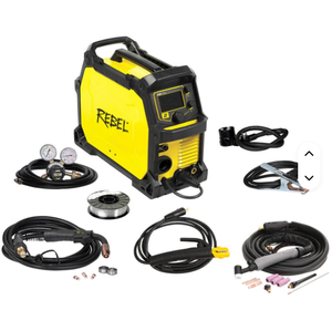 Nouvelle soudeuse multiprocessus authentique 215ic TIG Stick Acier 3-en-1, compatibilité 220V/110V, puissance de charge 4.2kVA, traitement du fer AC - Product Image 4