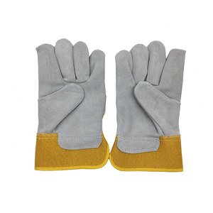 Guantes de trabajo de cuero de alta calidad superventas al por mayor guantes de trabajo de material de colores personalizados servicio OEM - Product Image 3