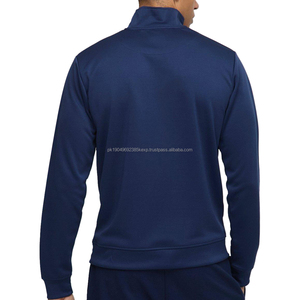 100% poliéster 300 Gsm sudaderas ropa deportiva media cremallera cuello simulado sudaderas bordado personalizado Zip up sudaderas fabricante - Product Image 4