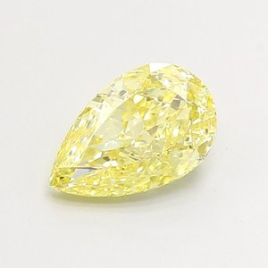 เพชรทรงลูกแพร์ 1.51 กะรัต VS1 สีเหลืองอ่อนแฟนซี เพชรเพาะเลี้ยงในห้องปฏิบัติการ - Product Image 1