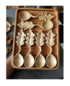 Cuillère en bois outil en bois naturel ajoute un charme rustique à l'utilisation de la cuisine idéal pour une cuisine durable et un décor élégant - Product Image 3