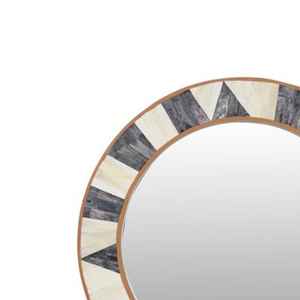 Miroir mural de qualité supérieure avec incrustations d'os, design en mosaïque artistique, miroir décoratif artisanal pour mur intérieur - Product Image 3