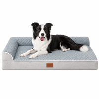 Coussin-lit orthopédique moderne en mousse à mémoire de forme écologique et amovible pour animaux de compagnie de petite et grande taille – Vente en gros