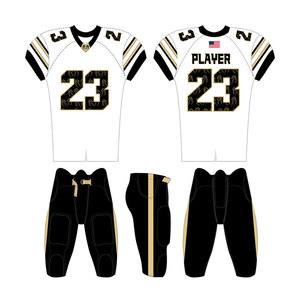 2025 nouvelle conception personnalisée matériel sergé uniformes de Football américain sublimation personnalisée uniformes de Football américain - Product Image 4