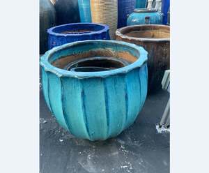 [Leo Nguyen Le] - Vente en gros de pots de jardin en céramique ronds, pots à fleurs et jardinières en céramique bon marché pour l'extérieur - Product Image 1