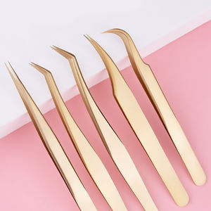 Pinzas con logotipo personalizado, de acero inoxidable, para extensiones de pestañas - Product Image 3