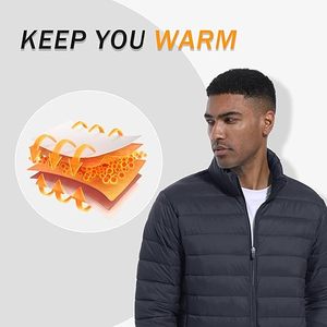Chaqueta acolchada de tendencia 2025 personalizada para hombre, cálida, ligera, impermeable, aislada, prendas de vestir exteriores de invierno, chaquetas OEM al por mayor - Product Image 3